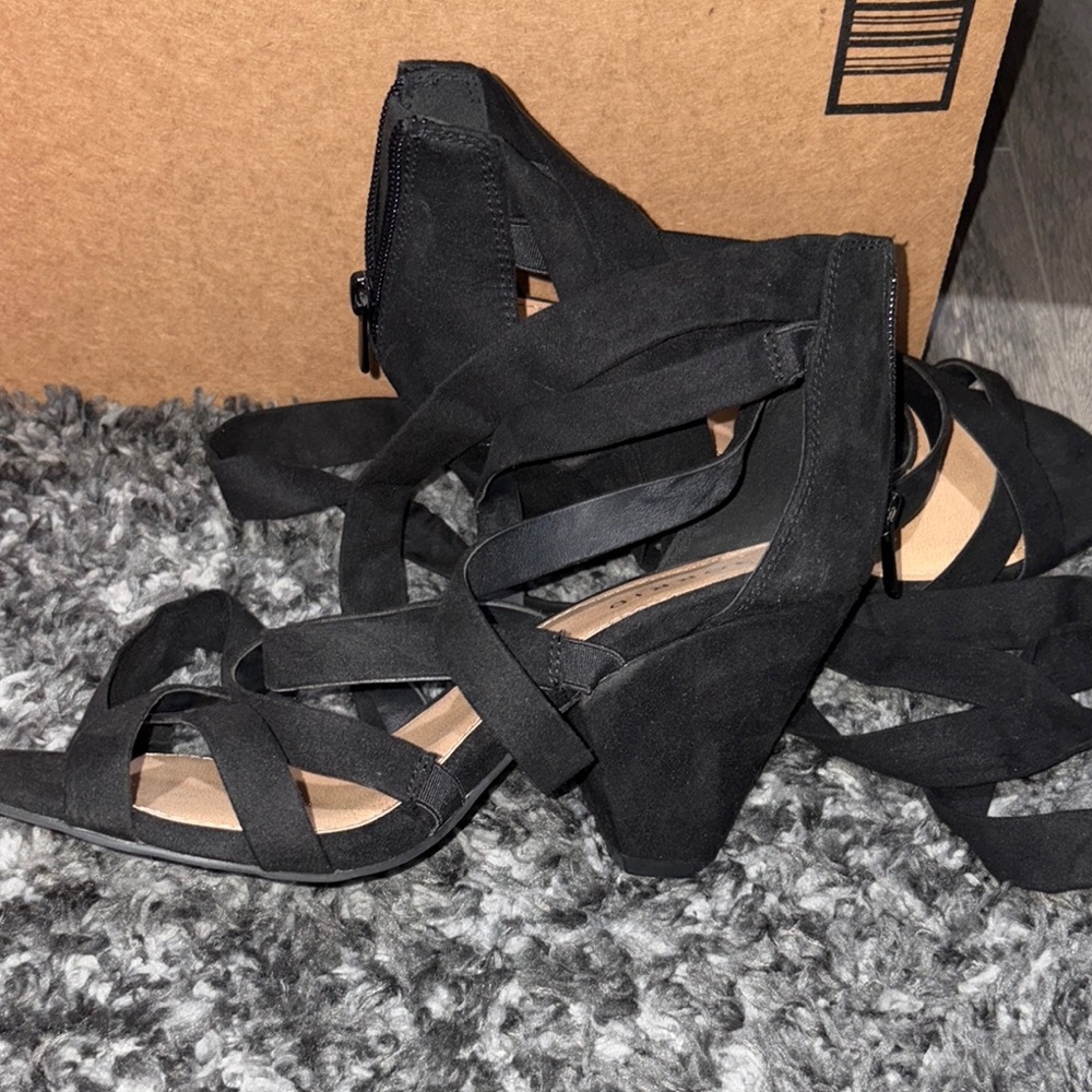 Torrid Black Wedge Shoes 8WW